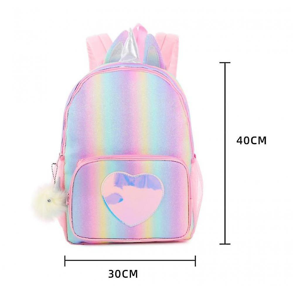 Foto 5 pulgar | Mochila Escolar Sofirn Rainbow Para Niñas, Unicornio, 30 X 40 Cm, Color Verde - Venta Internacional.