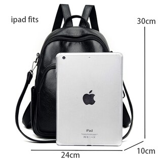 Foto 2 | Mochila Sanlin Beans De Piel Sintética Suave De Gran Capacidad Para Mujer - Venta Internacional.