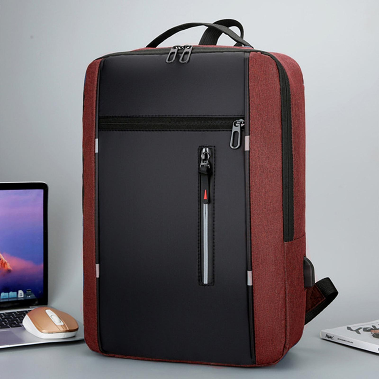 Foto 3 pulgar | Mochila Para Portátil Huoguo Business Slim De 16 Pulgadas Con Puerto Usb Roja - Venta Internacional.