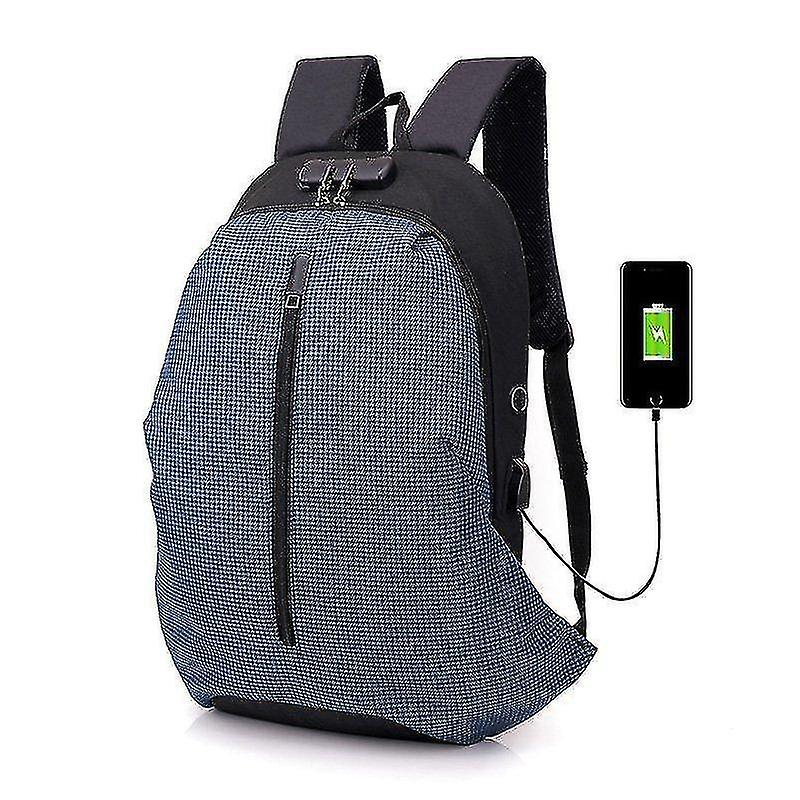 Foto 2 | Mochila Huoguo Gris Claro Grid Sport Durable Para Viajes - Venta Internacional.