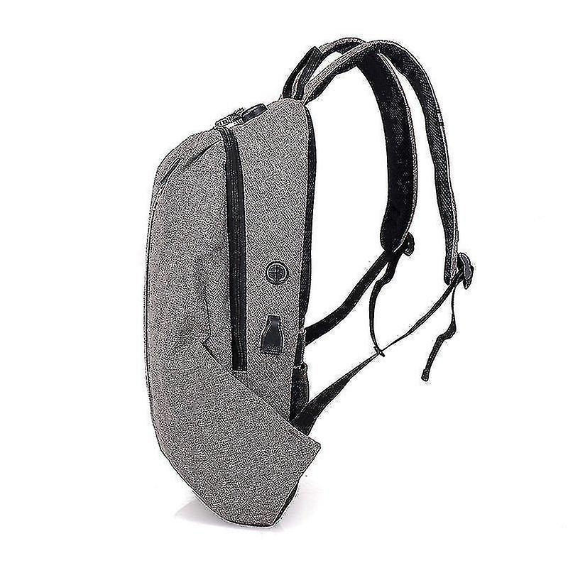 Foto 3 | Mochila Huoguo Gris Claro Grid Sport Durable Para Viajes - Venta Internacional.