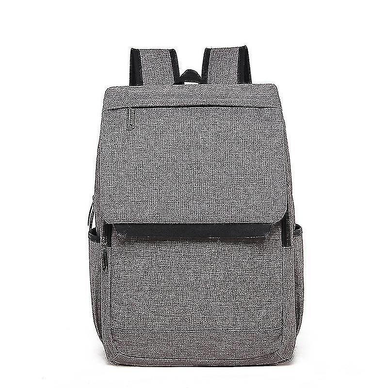 Foto 2 pulgar | Mochila Huoguo, Casual, De Lona Para Ordenador, Para Hombre, De Negocios, Gris - Venta Internacional.