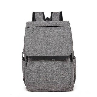Foto 1 | Mochila Huoguo, Casual, De Lona Para Ordenador, Para Hombre, De Negocios, Gris - Venta Internacional.