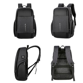 Foto 3 | Mochila Huoguo Impermeable De Gran Capacidad Para Hombre Negra - Venta Internacional.
