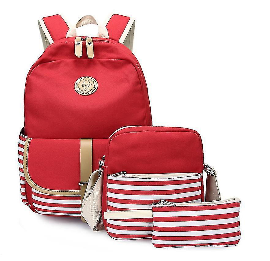 Foto 6 pulgar | Juego De Mochilas Huoguo, 3 Unidades, Mochila Escolar Para Niños, Rosa Con Lápiz  - Venta Internacional.