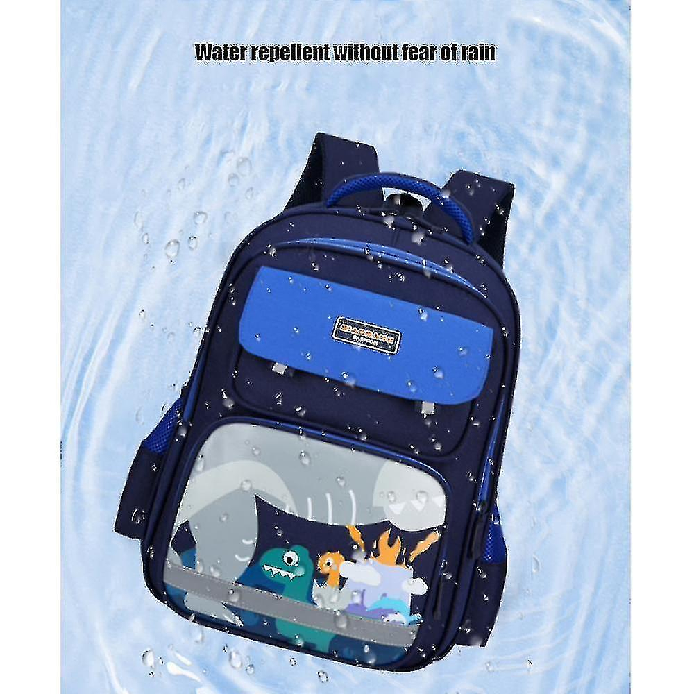 Foto 4 pulgar | Mochila Huoguo Cartoon Little Dinosaur Impermeable Para Niños Azul - Venta Internacional.