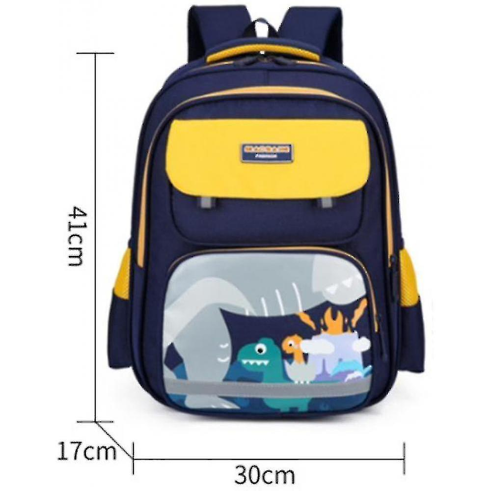 Foto 6 pulgar | Mochila Huoguo Cartoon Little Dinosaur Impermeable Para Niños Azul - Venta Internacional.