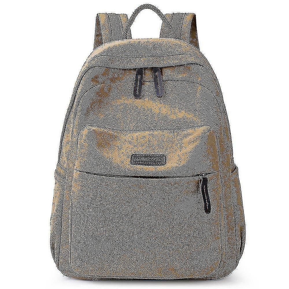 Foto 2 pulgar | Mochila Huoguo Para Mujer, Casual, De Lona De Gran Capacidad, Color Caqui - Venta Internacional.