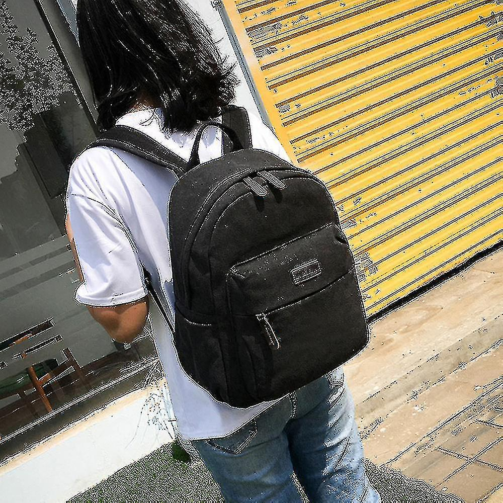 Foto 3 pulgar | Mochila Huoguo Para Mujer, Casual, De Lona De Gran Capacidad, Color Caqui - Venta Internacional.