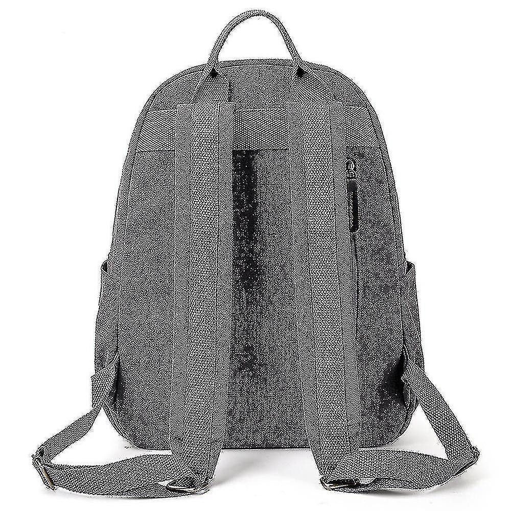 Foto 5 pulgar | Mochila Huoguo Para Mujer, Casual, De Lona De Gran Capacidad, Color Caqui - Venta Internacional.