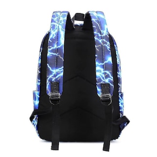 Foto 2 | Mochila Huoguo Para Niñas Con Estampado De Cielo Estrellado Y Relámpago, Color Café - Venta Internacional.