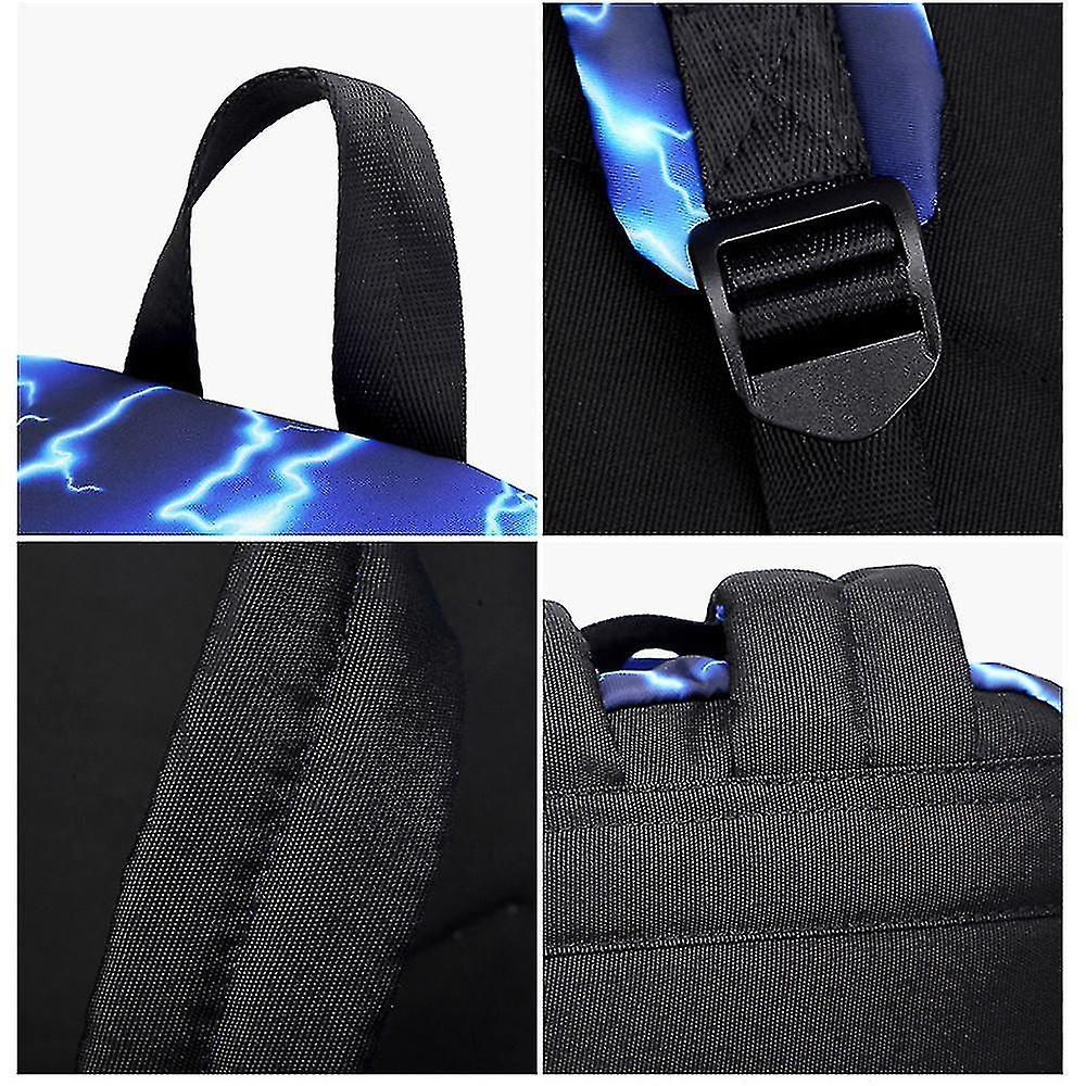 Foto 5 pulgar | Mochila Huoguo Para Niñas Con Estampado De Cielo Estrellado Y Relámpago, Color Café - Venta Internacional.