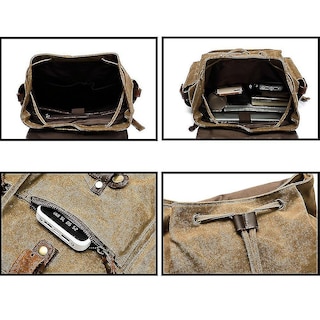 Foto 4 | Mochila Huoguo, Cera Y Aceite, Repelente Al Agua, Viajes Al Aire Libre - Venta Internacional.