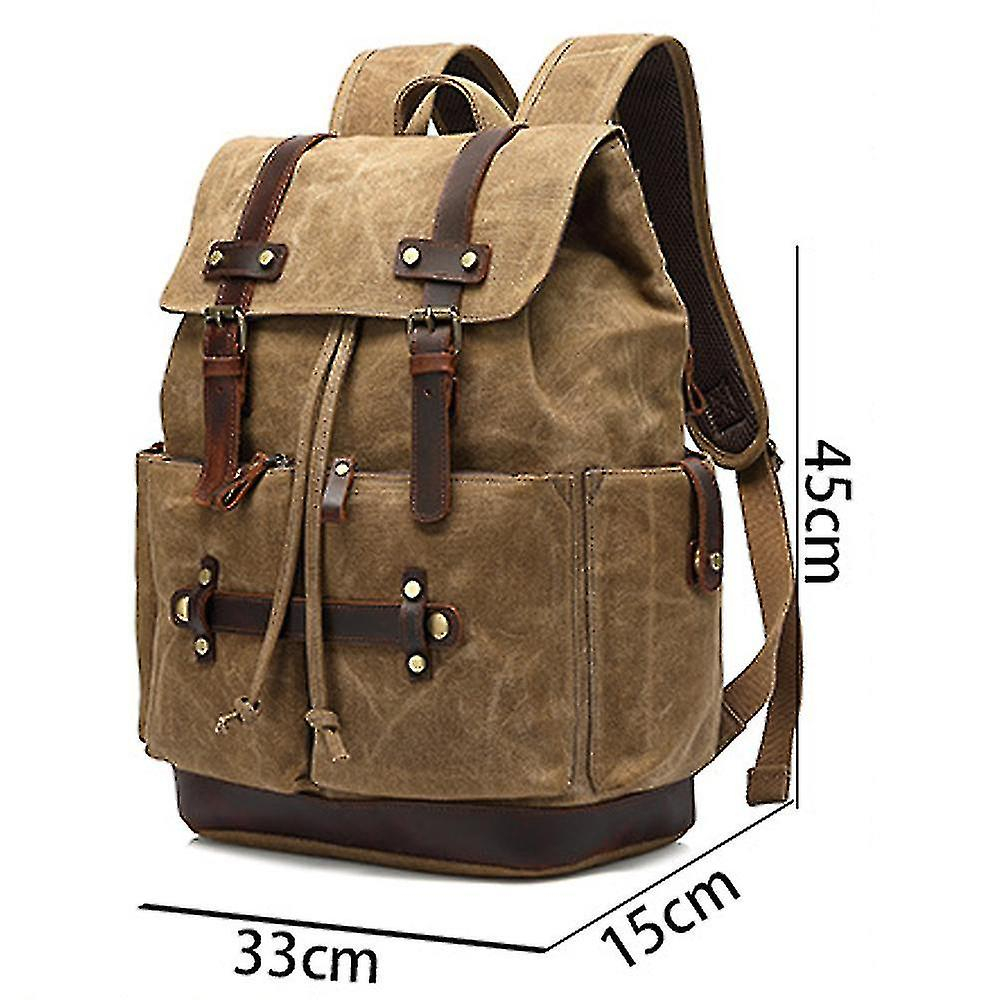 Foto 5 | Mochila Huoguo, Cera Y Aceite, Repelente Al Agua, Viajes Al Aire Libre - Venta Internacional.