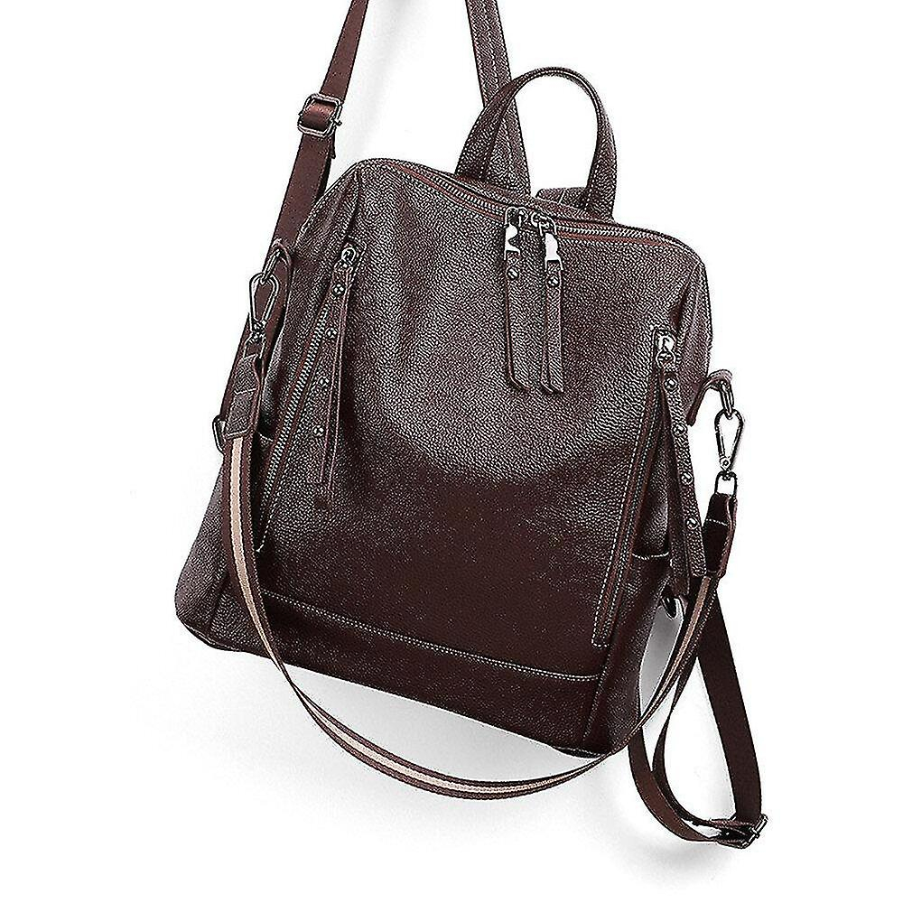 Foto 8 pulgar | Mochila Huoguo De Piel Sintética Antirrobo Coreana Para Mujer, Color Negro - Venta Internacional.