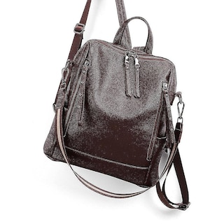 Foto 7 | Mochila Huoguo De Piel Sintética Antirrobo Coreana Para Mujer, Color Negro - Venta Internacional.