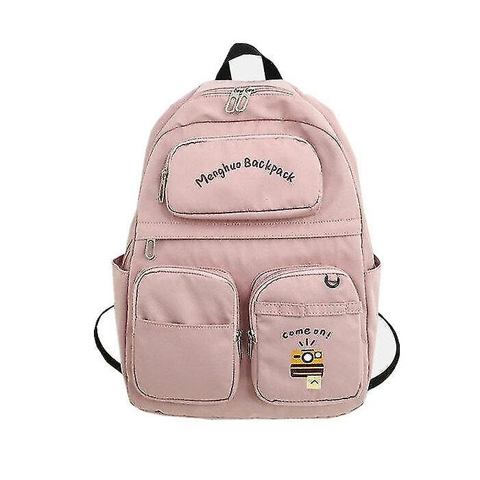Foto 2 pulgar | Mochila Huoguo De Nailon Impermeable De Gran Capacidad Para Mujer, Color Rosa - Venta Internacional.