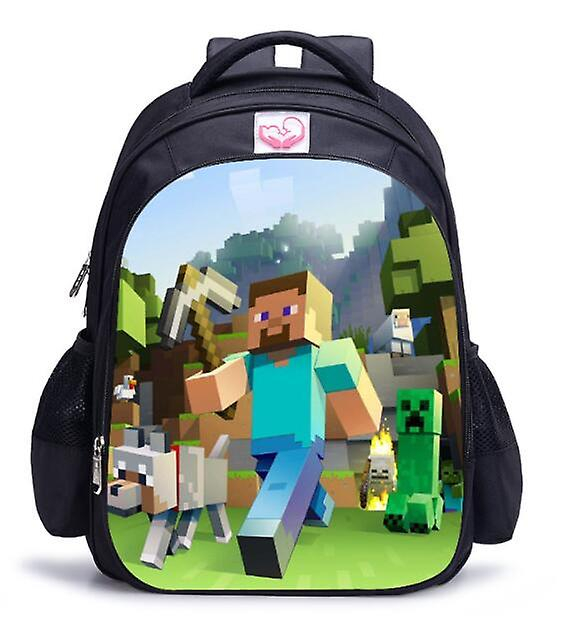 Foto 2 pulgar | Mochila Sanlin Beans Minecraft Impermeable Para Niños - Venta Internacional.