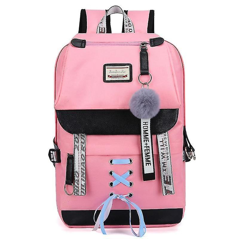 Foto 5 pulgar | Mochila Huoguo Canvas School Para Niñas Adolescentes De 0,8 Kg - Venta Internacional.