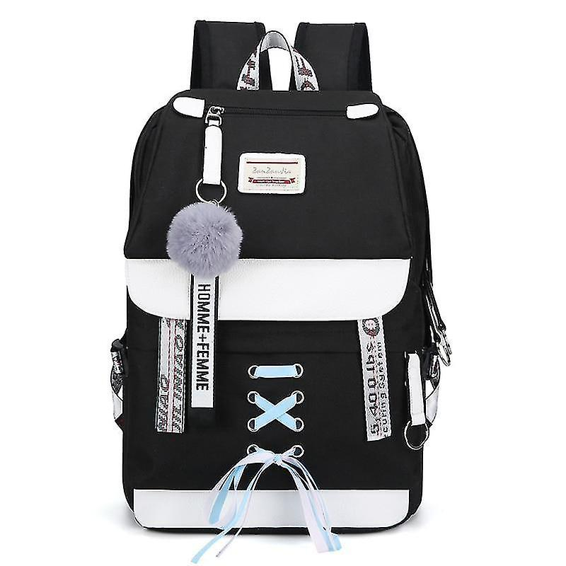 Foto 6 pulgar | Mochila Huoguo Canvas School Para Niñas Adolescentes De 0,8 Kg - Venta Internacional.