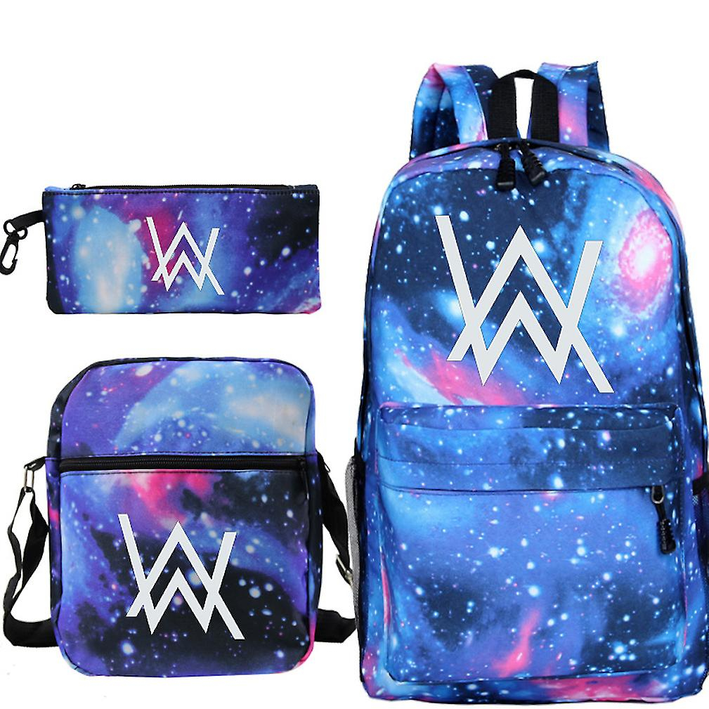 Foto 2 pulgar | Set De Bolsas Sanlin Beans Alan Walker Satchel Anime School, 3 Piezas - Venta Internacional.