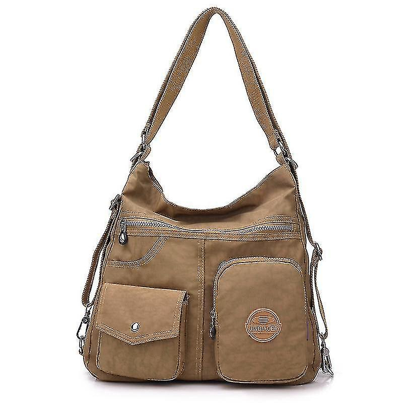 Foto 2 pulgar | Mochila Huoguo Lady Waterproof Nylon Beige - Venta Internacional.