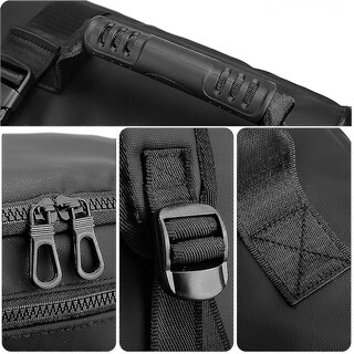 Foto 3 | Mochila Huoguo Para Hombre De Gran Capacidad Para Viajes De Negocios, Color Negro - Venta Internacional.