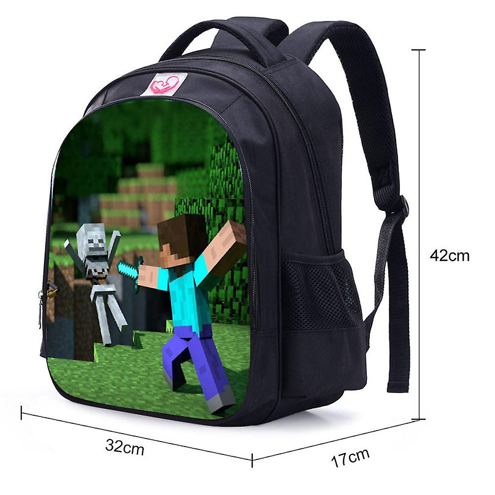 Foto 4 | Mochila Sanlin Beans Minecraft Impermeable Para Niños - Venta Internacional.