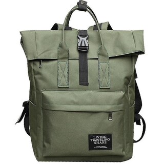 Foto 1 | Mochila Escolar Huoguo Para Mujer, Estilo Universitario, Verde - Venta Internacional.
