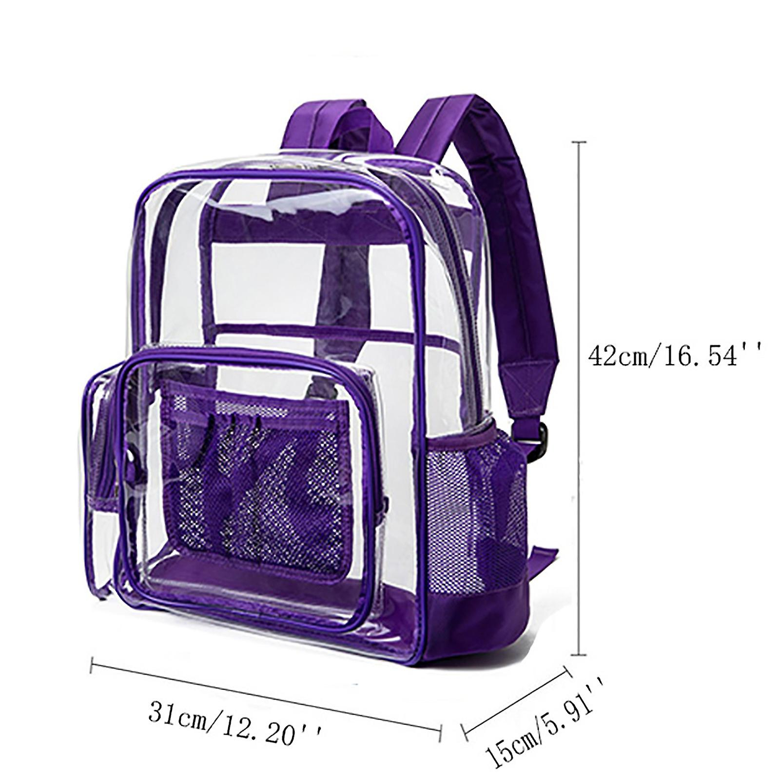 Foto 4 pulgar | Mochila Huoguo Fashion Student Hombro Pvc Transparente - Venta Internacional.