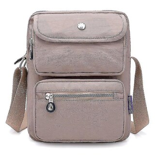 Foto 3 | Mochila Huoguo Con Un Solo Hombro Para Mujer Stone Ash - Venta Internacional.