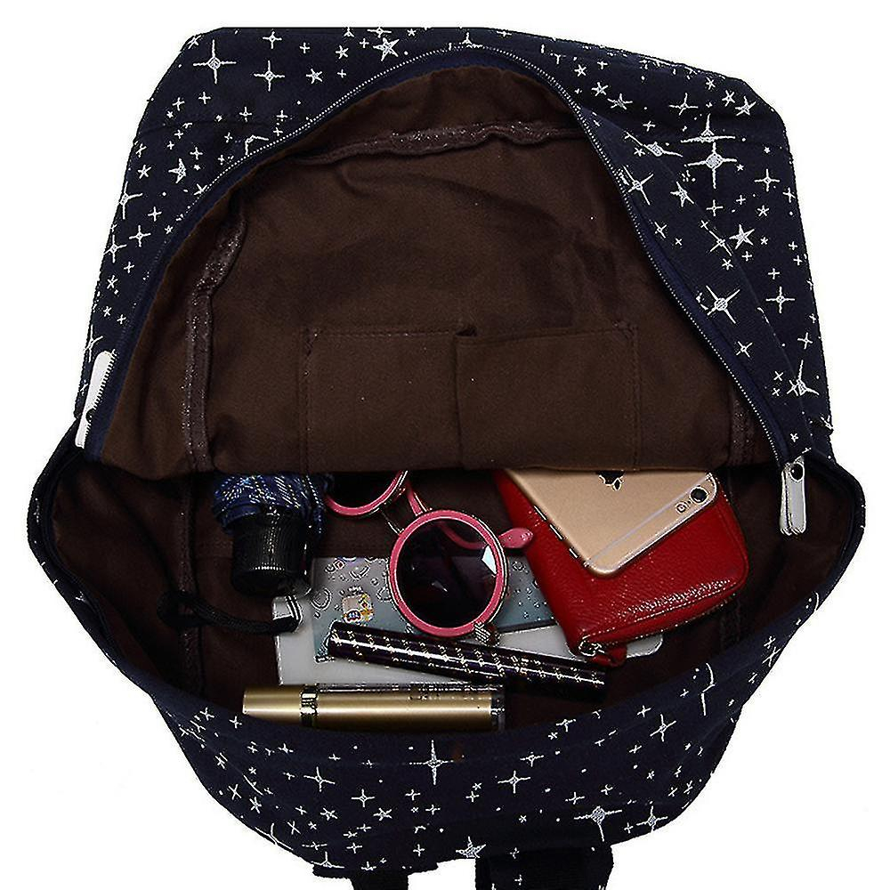 Foto 3 pulgar | Mochila Infantil Huoguo Cielo Estrellado De Lona Gris, 3 Piezas - Venta Internacional.