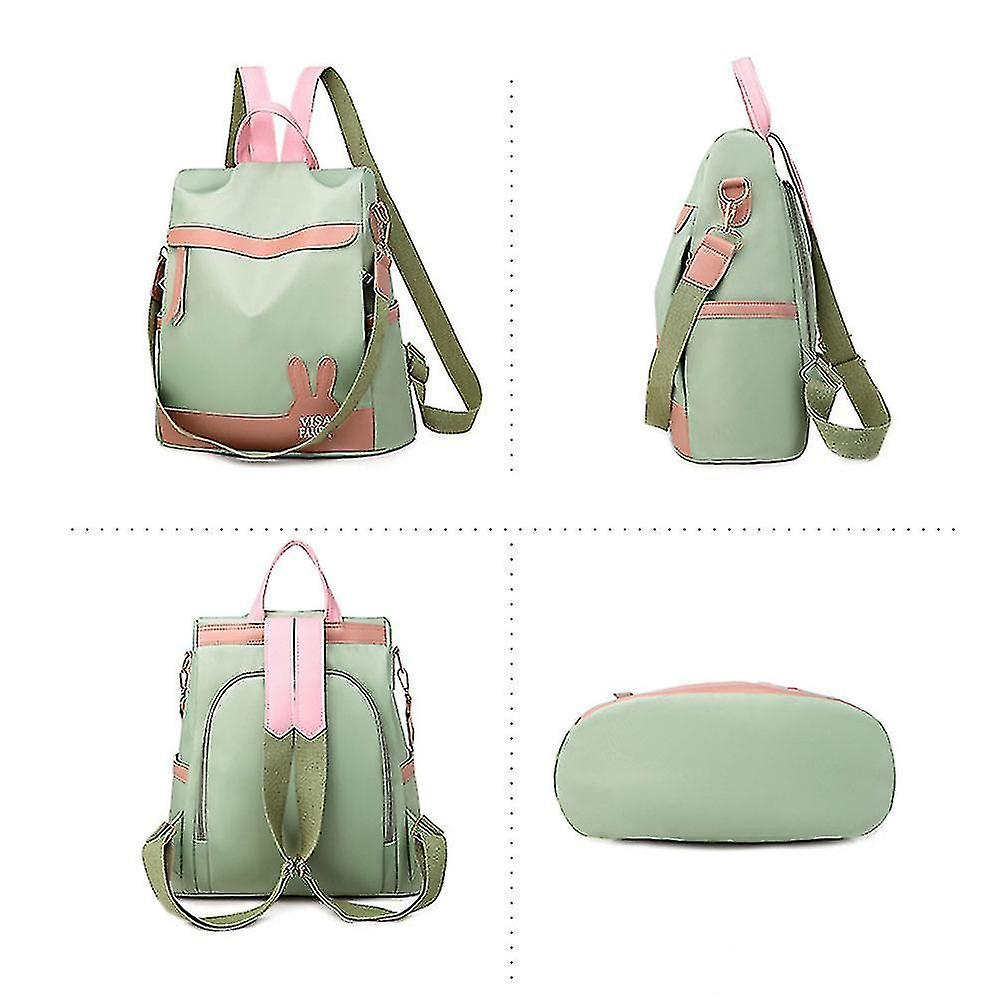 Foto 4 pulgar | Mochila Huoguo Mujer Compras Tela Oxford Verde 29x11x33 - Venta Internacional.
