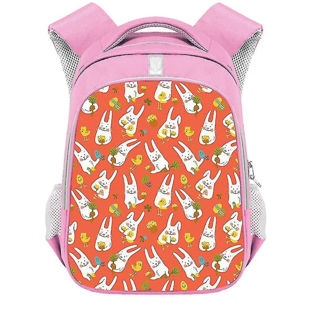 Foto 1 | Mochila Huoguo 2021 De Pascua Para Niña De Primaria Rosa 26x13x3 - Venta Internacional.