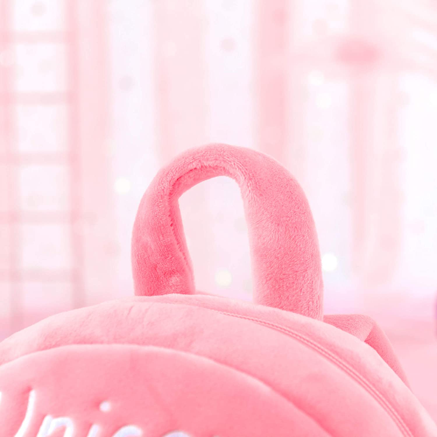 Foto 4 pulgar | Mochila Huoguo De Peluche Con Forma De Unicornio Para Niñas Y Niños, Rosa, 23 Cm - Venta Internacional.
