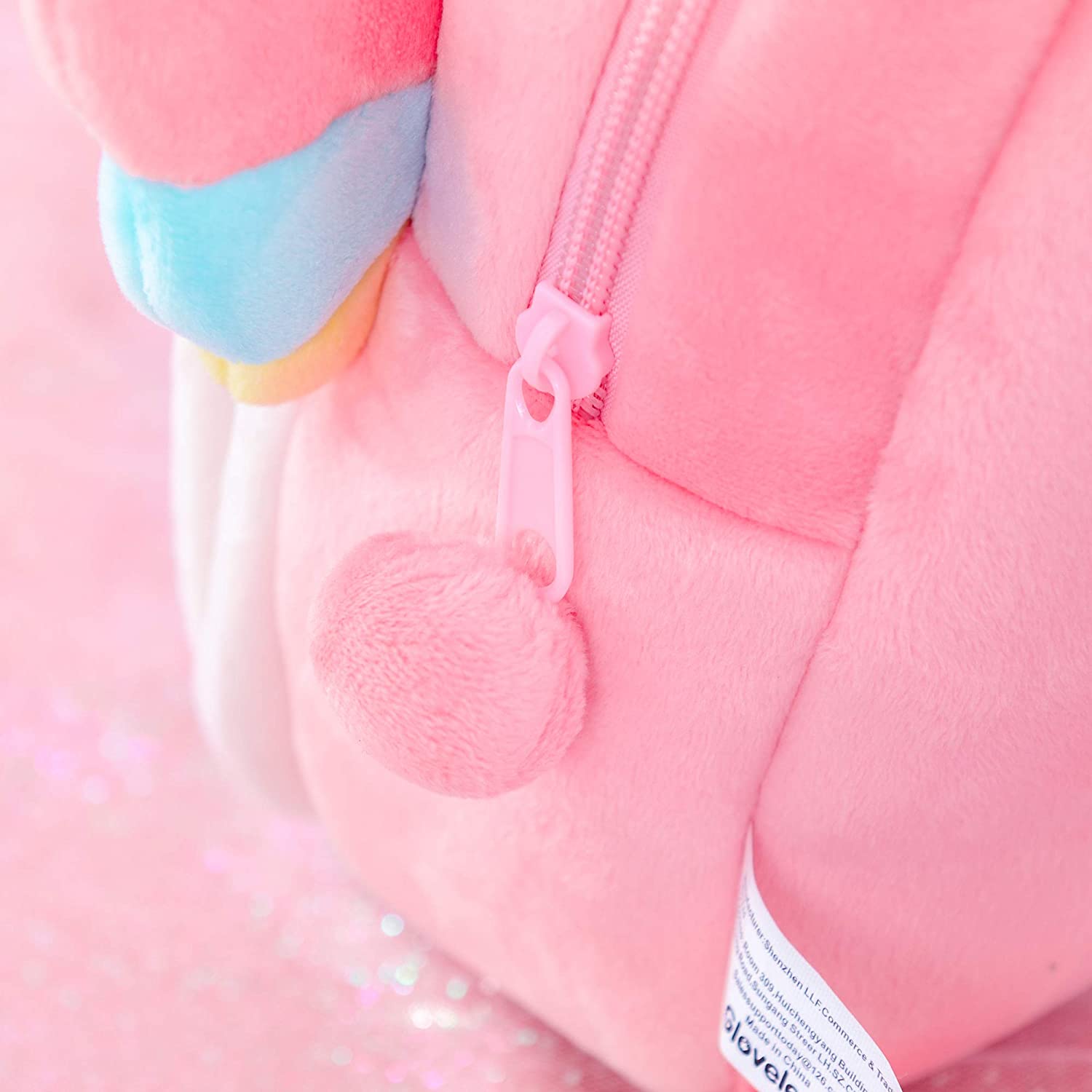 Foto 6 pulgar | Mochila Huoguo De Peluche Con Forma De Unicornio Para Niñas Y Niños, Rosa, 23 Cm - Venta Internacional.