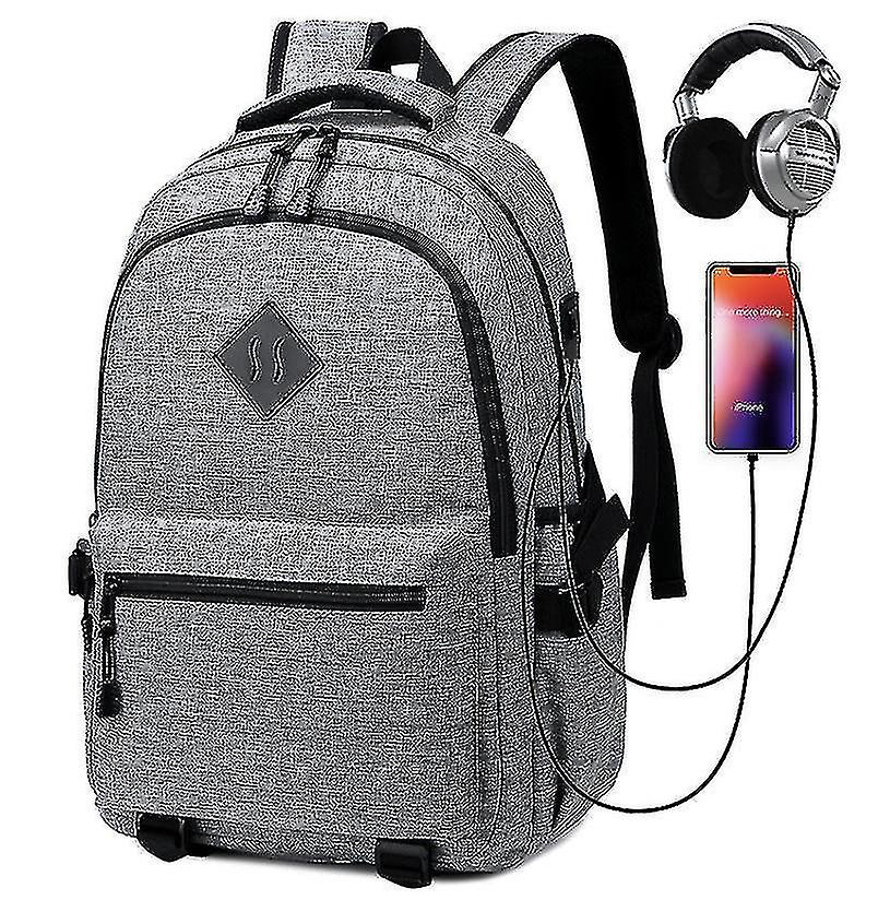 Foto 2 pulgar | Mochila Huoguo Gris Claro Para Hombre Para Viajes De Corta Distancia - Venta Internacional.