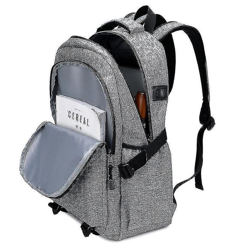 Foto 3 pulgar | Mochila Huoguo Gris Claro Para Hombre Para Viajes De Corta Distancia - Venta Internacional.