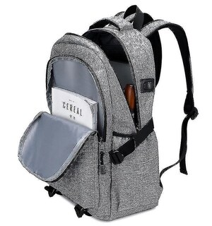 Foto 2 | Mochila Huoguo Gris Claro Para Hombre Para Viajes De Corta Distancia - Venta Internacional.