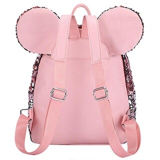 Foto 4 | Mochila Huoguo Con Diseño De Unicornio Con Lentejuelas Para Escuela Primaria, Color Negro - Venta Internacional.