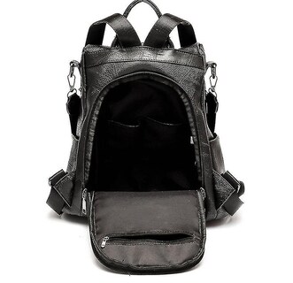 Foto 4 | Mochila Huoguo Para Mujer, Bandolera, Moderna, Piel Sintética, Roja - Venta Internacional.