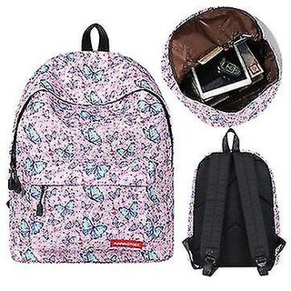 Foto 4 | Mochila Huoguo Outdoor De Poliéster Con Estampado De Mariposas 30x17x40cm - Venta Internacional.