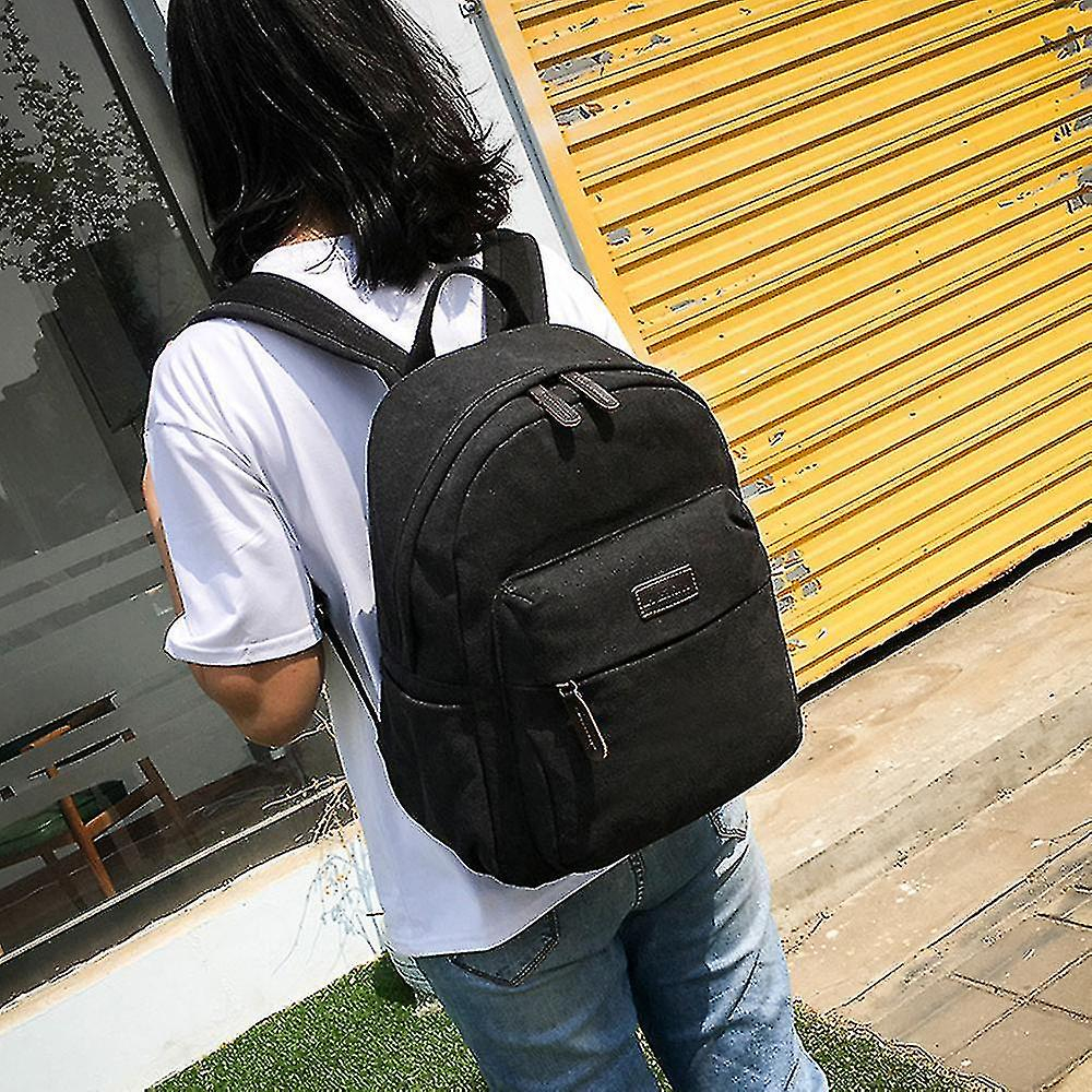 Foto 3 pulgar | Mochila Casual Huoguo Para Mujer, De Lona, Color Café - Venta Internacional.