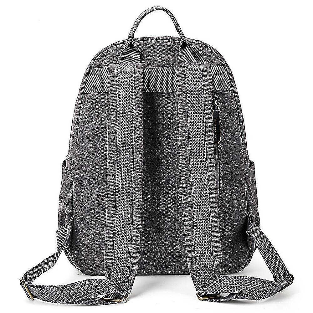 Foto 5 pulgar | Mochila Casual Huoguo Para Mujer, De Lona, Color Café - Venta Internacional.