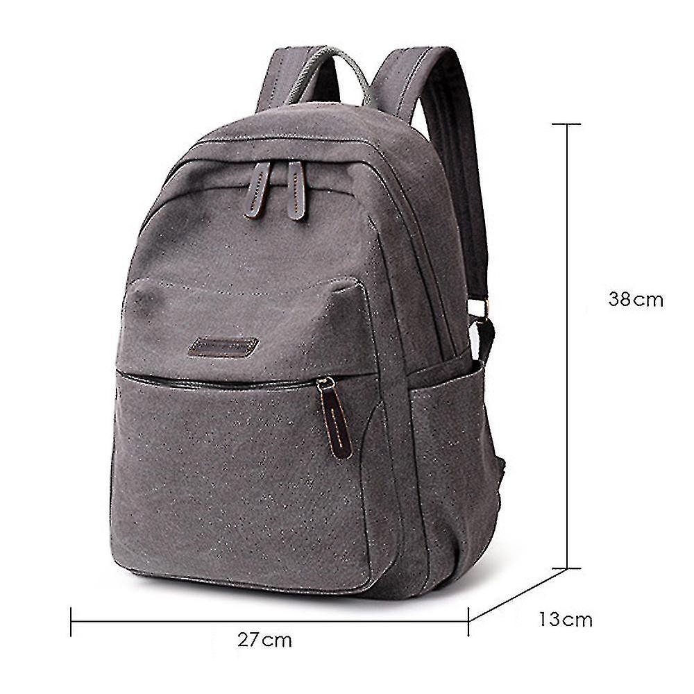 Foto 6 pulgar | Mochila Casual Huoguo Para Mujer, De Lona, Color Café - Venta Internacional.