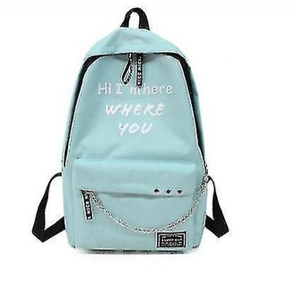 Foto 5 | Mochila Huoguo Primary School Recargable Usb De Nylon Verde - Venta Internacional.