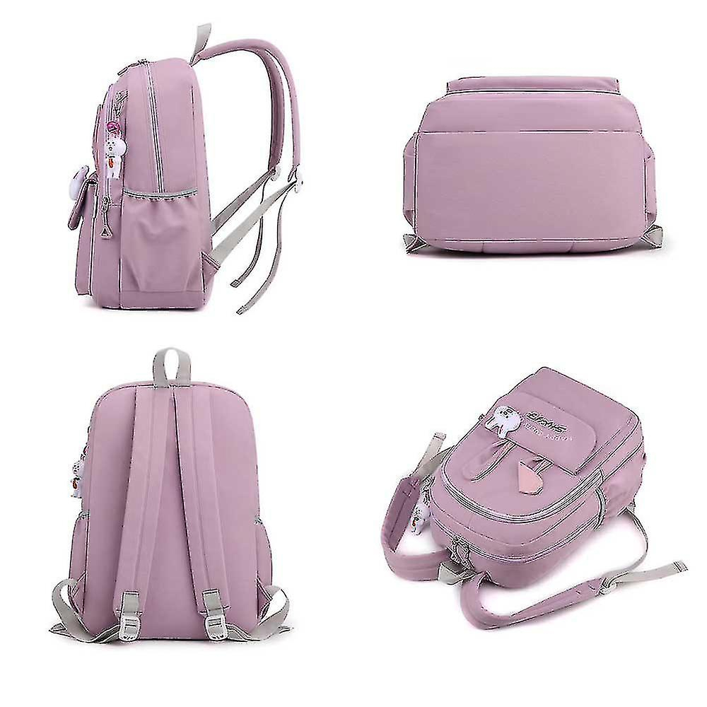 Foto 3 pulgar | Mochila Huoguo Bonita Mochila Clásica Resistente Al Agua, Color Morado - Venta Internacional.