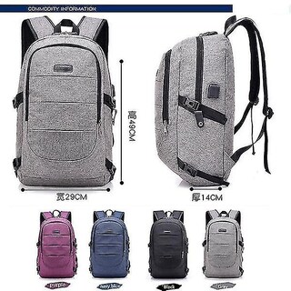 Foto 2 | Mochila Hi Caltion Para Portátil, Impermeable, De Viaje, 17 Pulgadas, Azul - Venta Internacional.