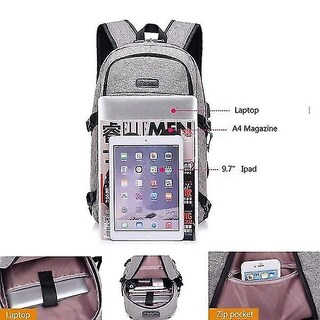 Foto 3 | Mochila Hi Caltion Para Portátil, Impermeable, De Viaje, 17 Pulgadas, Azul - Venta Internacional.