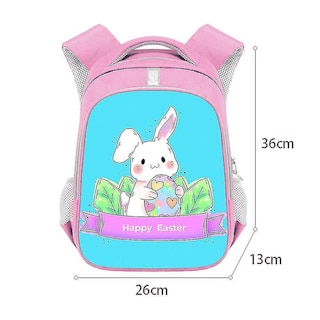 Foto 5 | Mochila Huoguo 2021 De Pascua Para Niña De Primaria Rosa 26x13x3 - Venta Internacional.